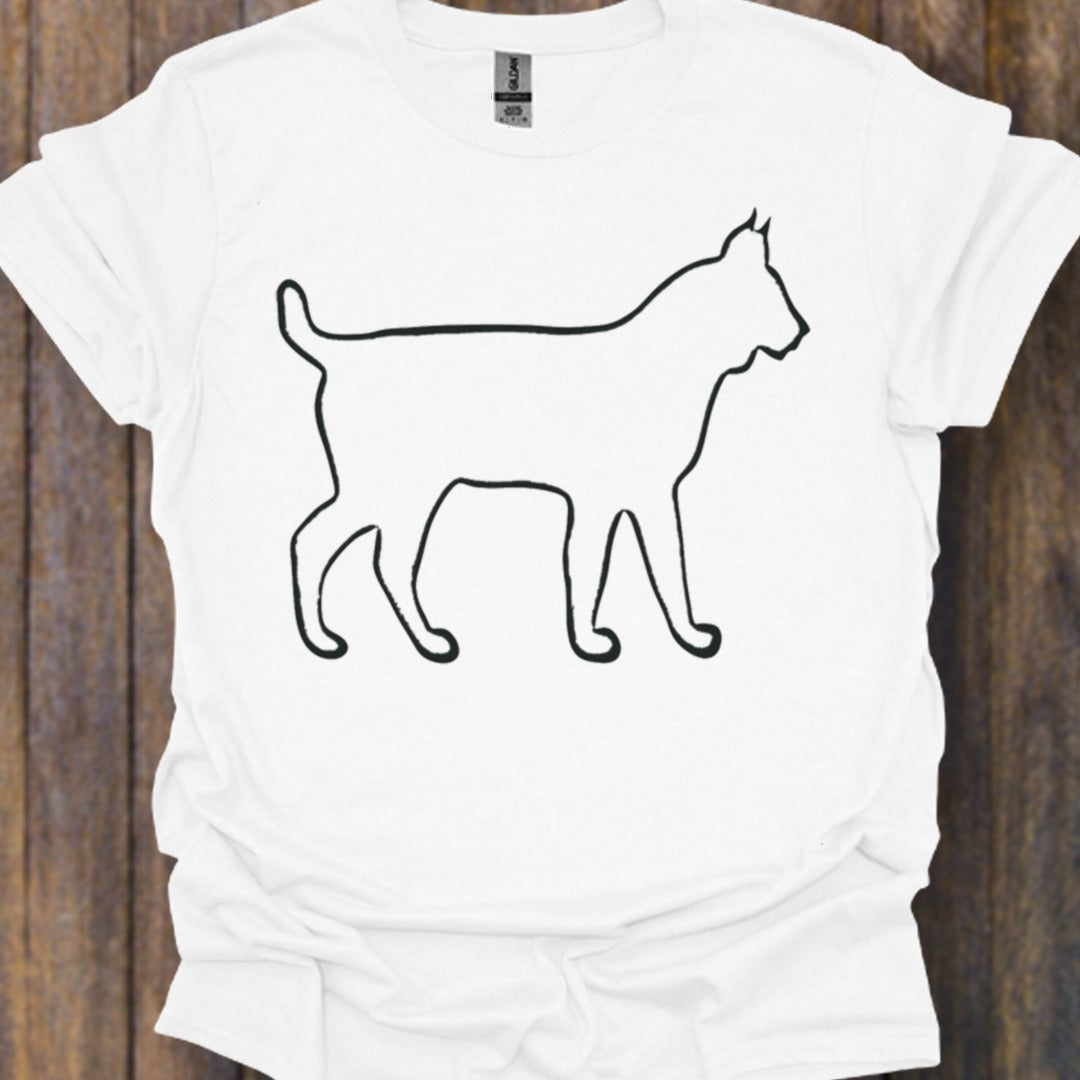 Lynx contour noir T-shirt intemporel