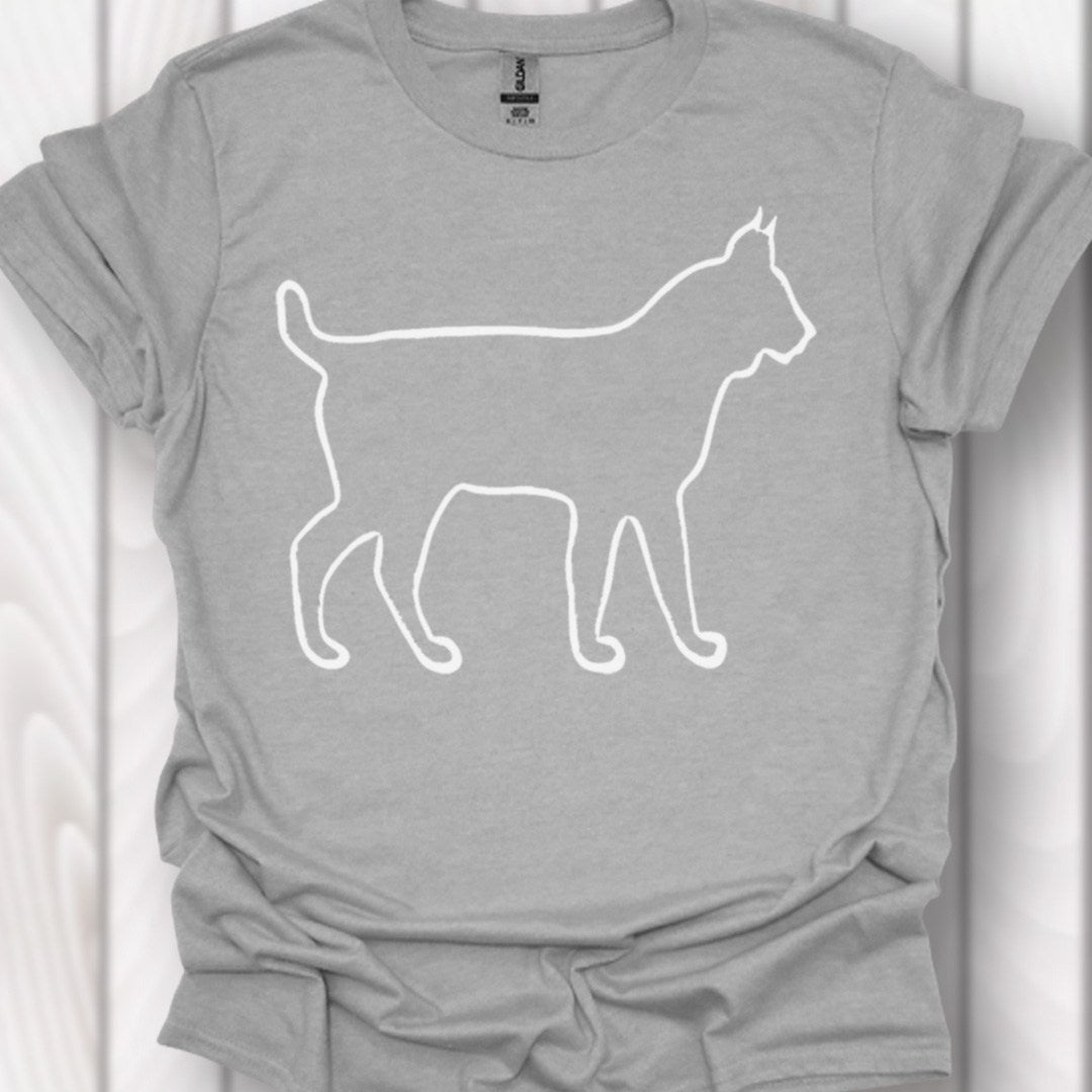Lynx outline wit tijdloos T-shirt