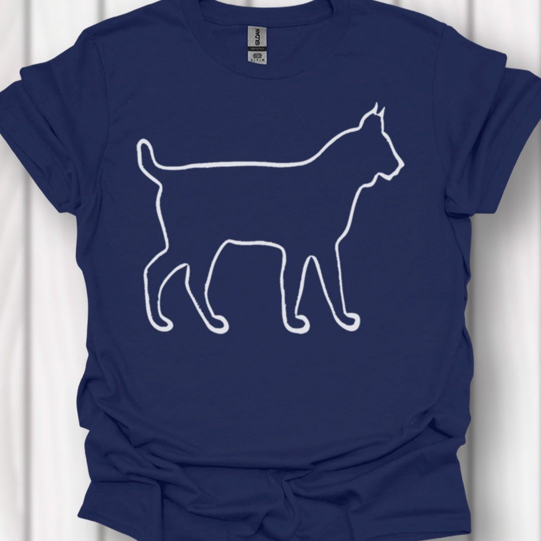 Lynx outline wit tijdloos T-shirt