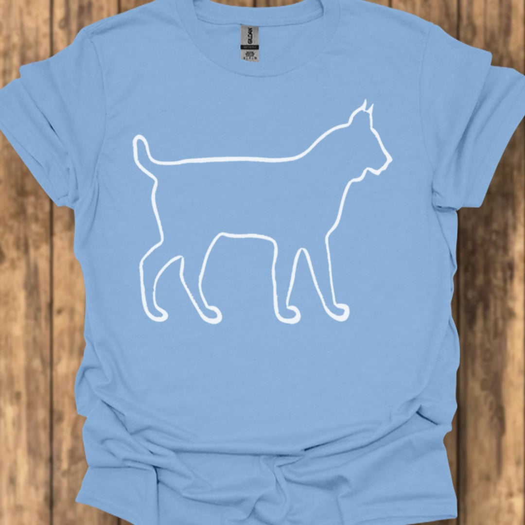 Lynx contour blanc T-shirt tendance