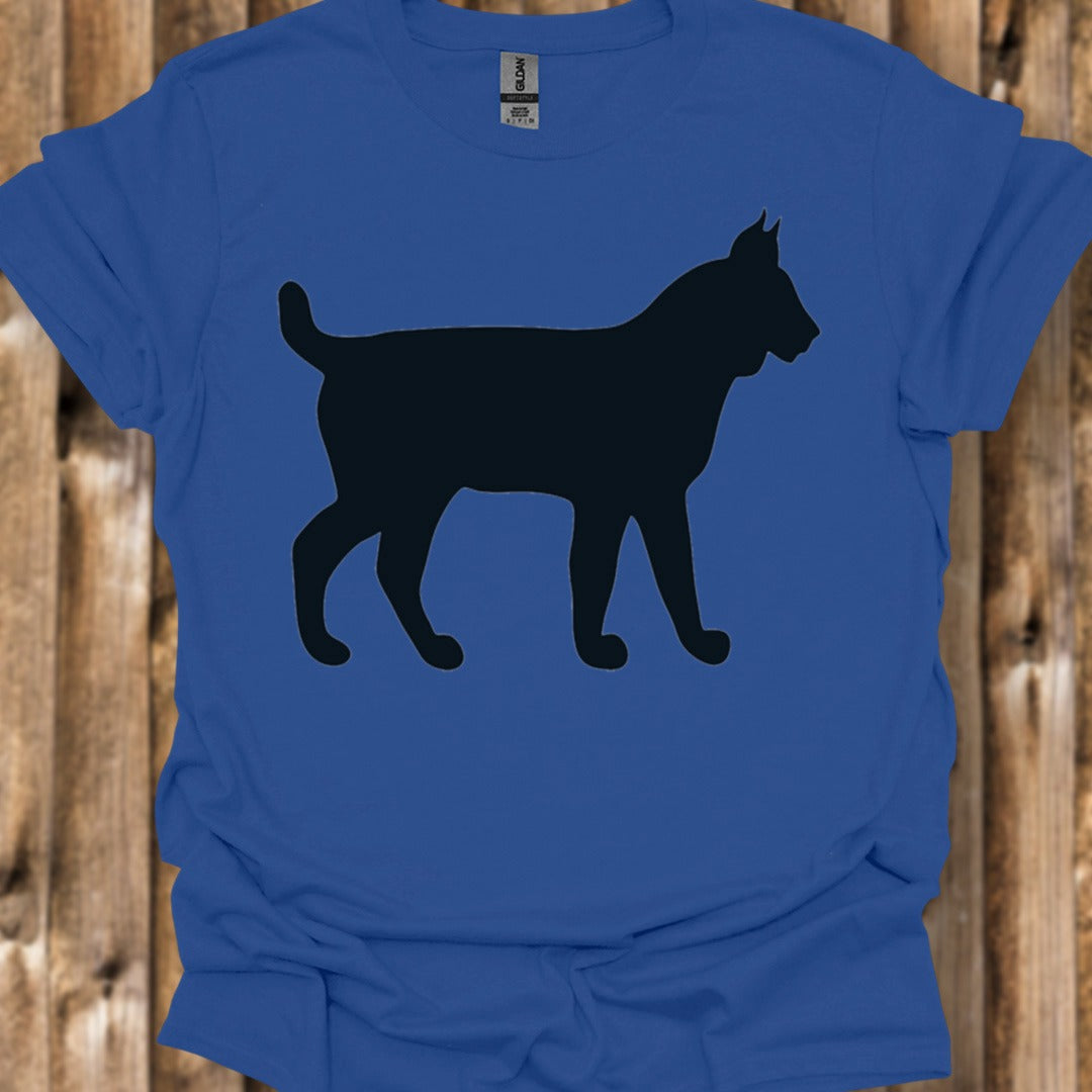 Lynx silhouette black trendy T-shirt