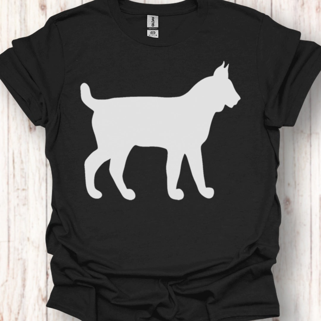 Lynx silhouette blanche T-shirt intemporel