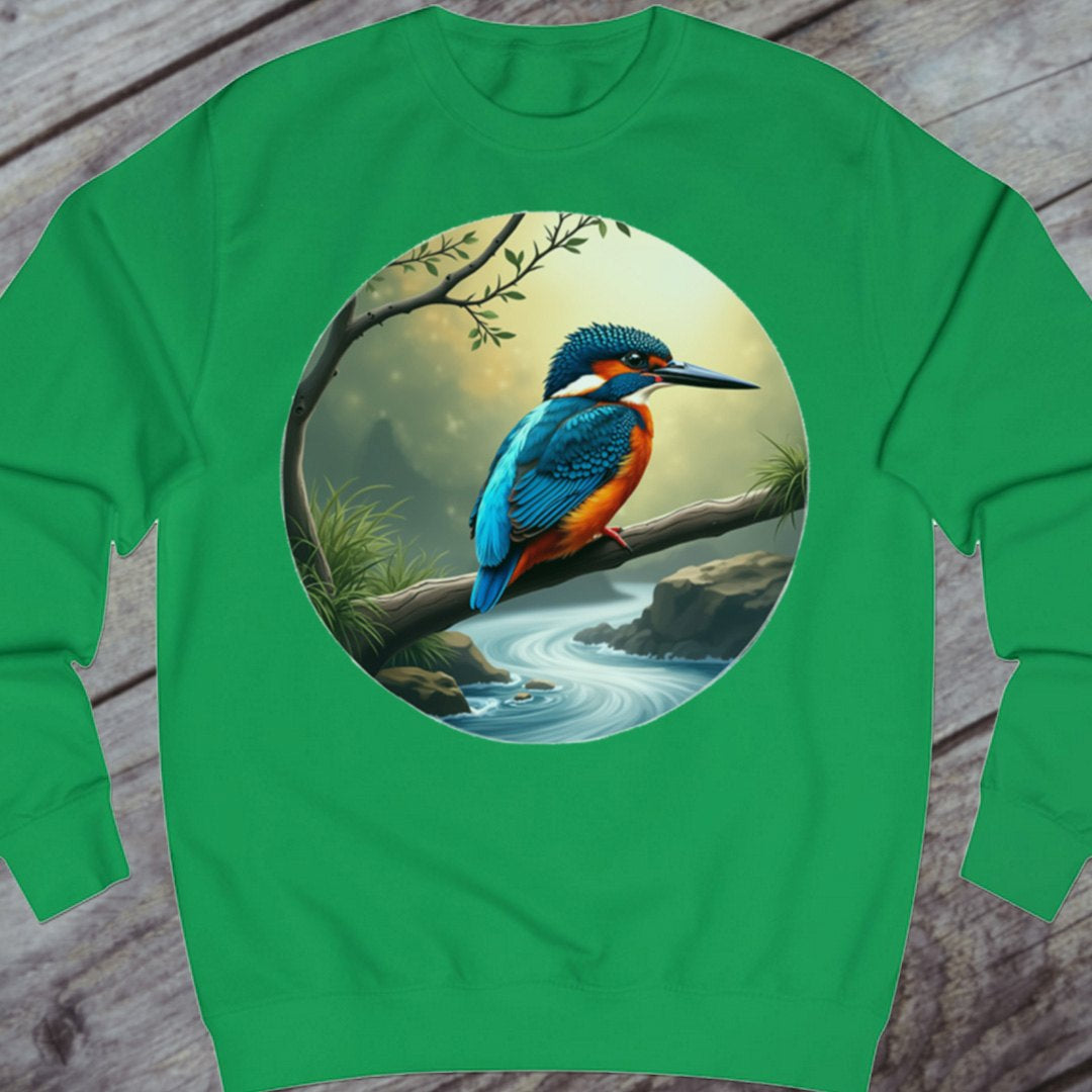 Fishing kingfisher sweatshirt