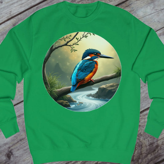 Vissende ijsvogel sweatshirt