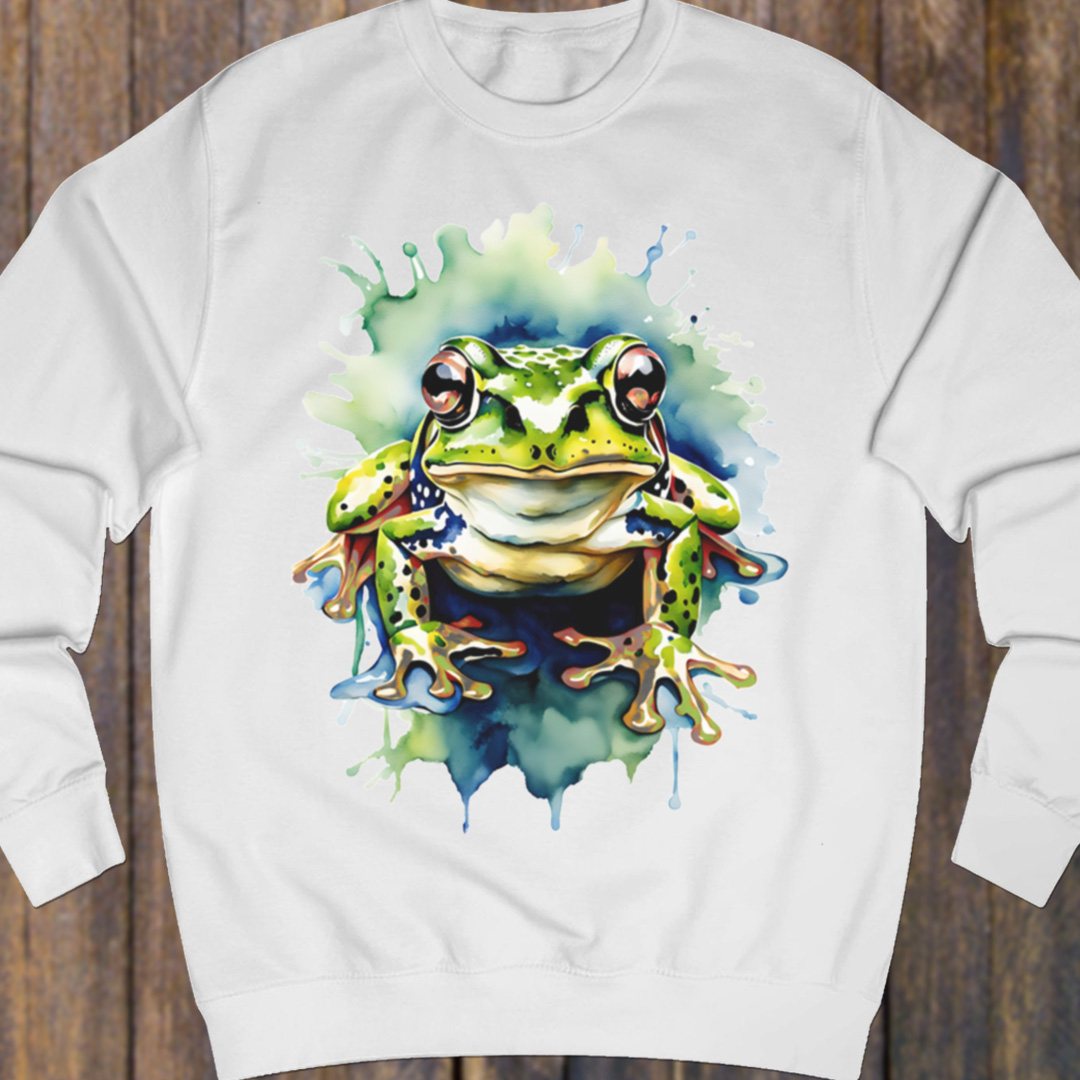 Frog paintart sweatshirt