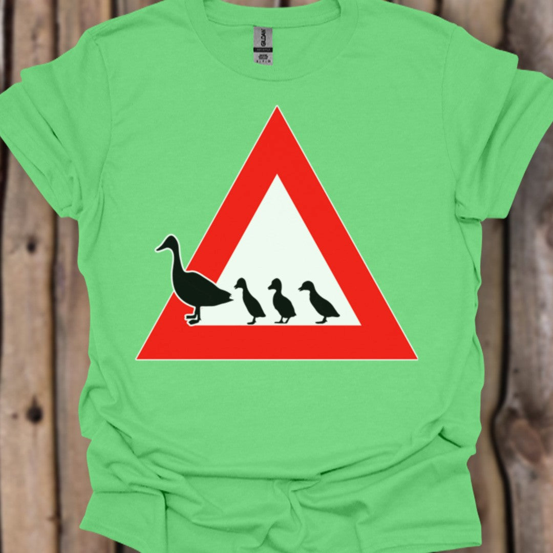 Panneau danger canards T-shirt tendance