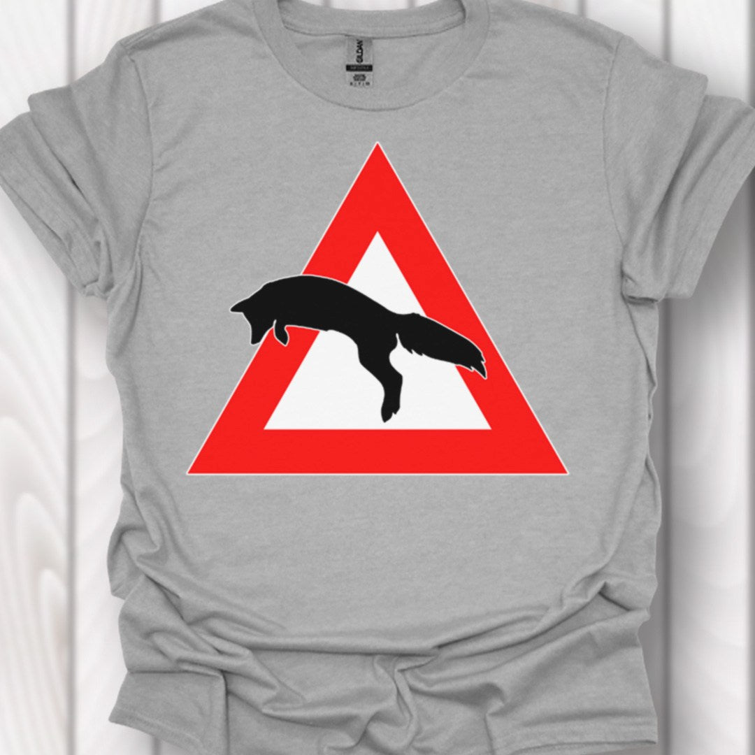 Panneau danger renard T-shirt intemporel