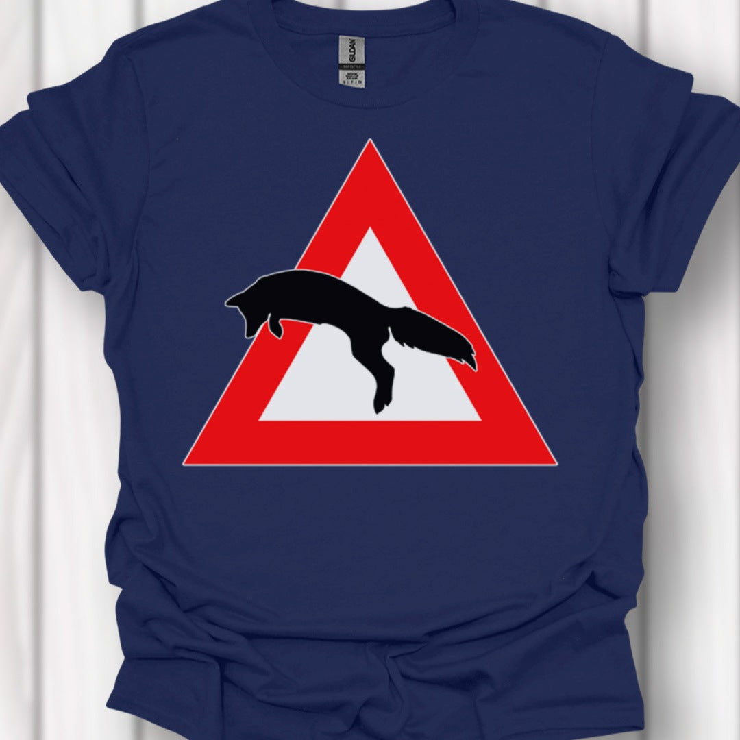 Panneau danger renard T-shirt intemporel