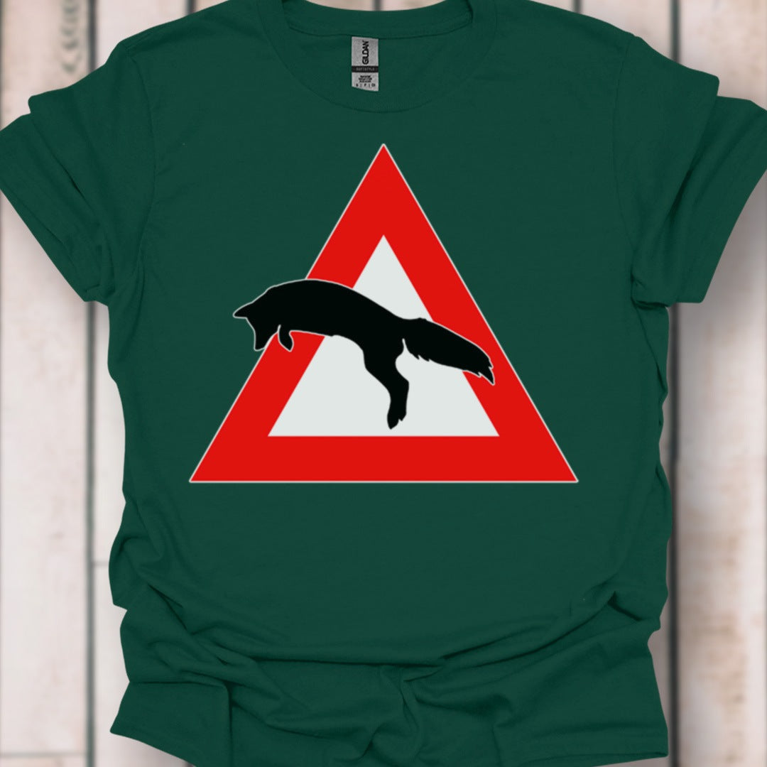 Panneau danger renard T-shirt intemporel