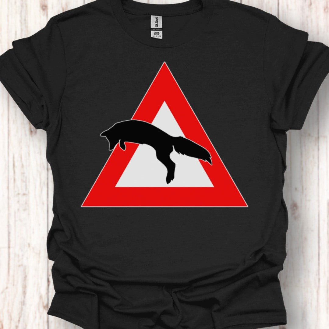 Panneau danger renard T-shirt intemporel