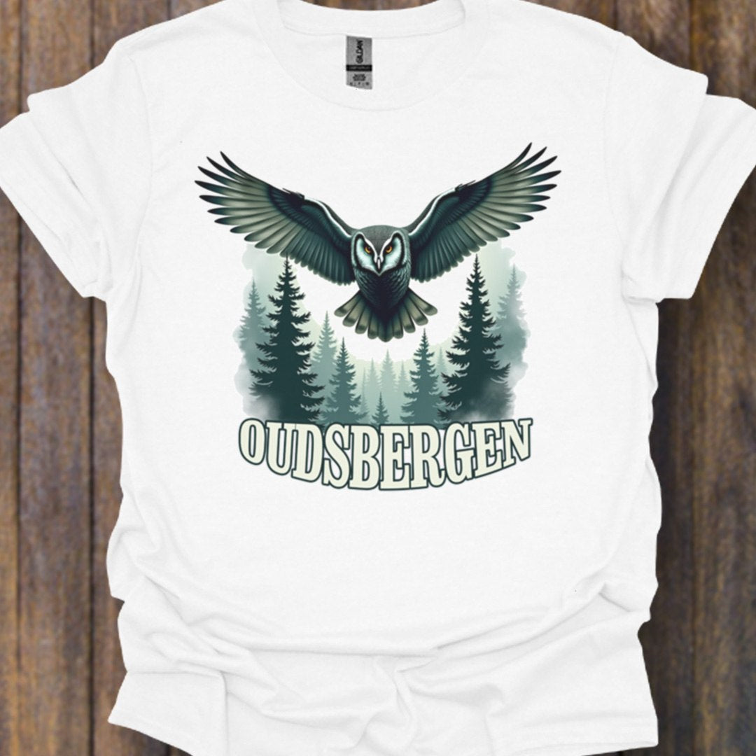 Chouette mystérieuse Oudsbergen blanc T-shirt intemporel