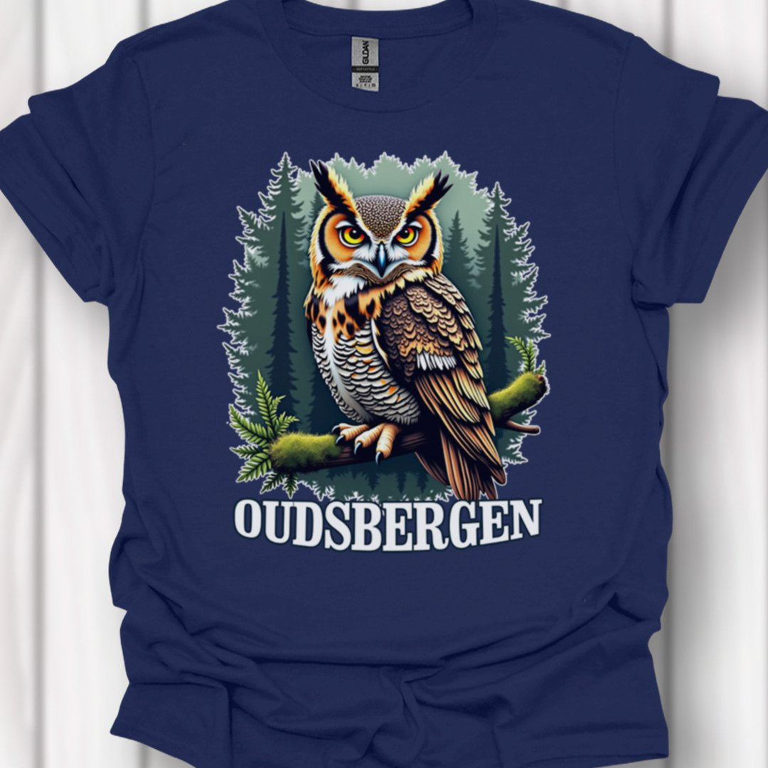 Hibou grand-duc Oudsbergen blanc T-shirt intemporel