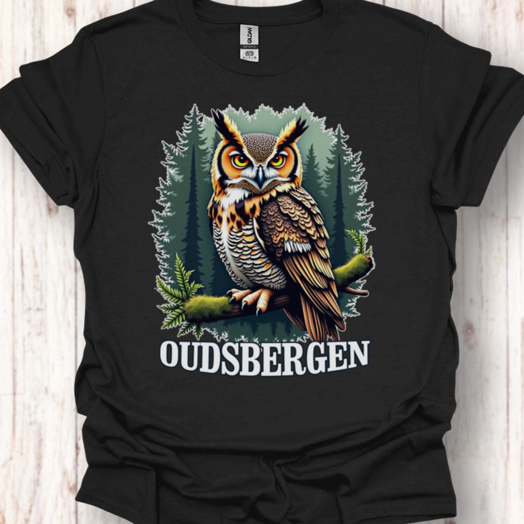 Hibou grand-duc Oudsbergen blanc T-shirt intemporel