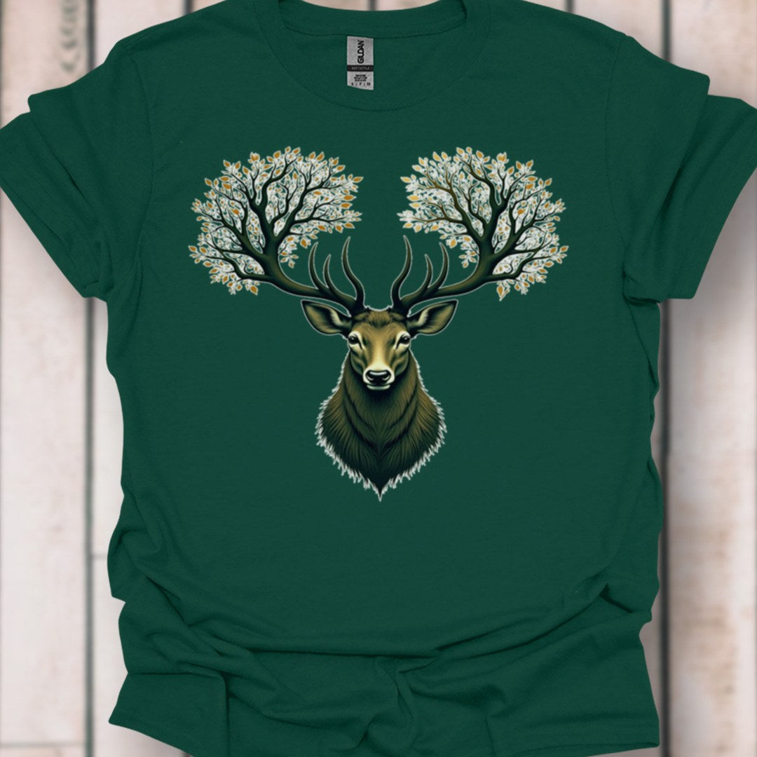 Deer with tree antlers timeless T-shirt