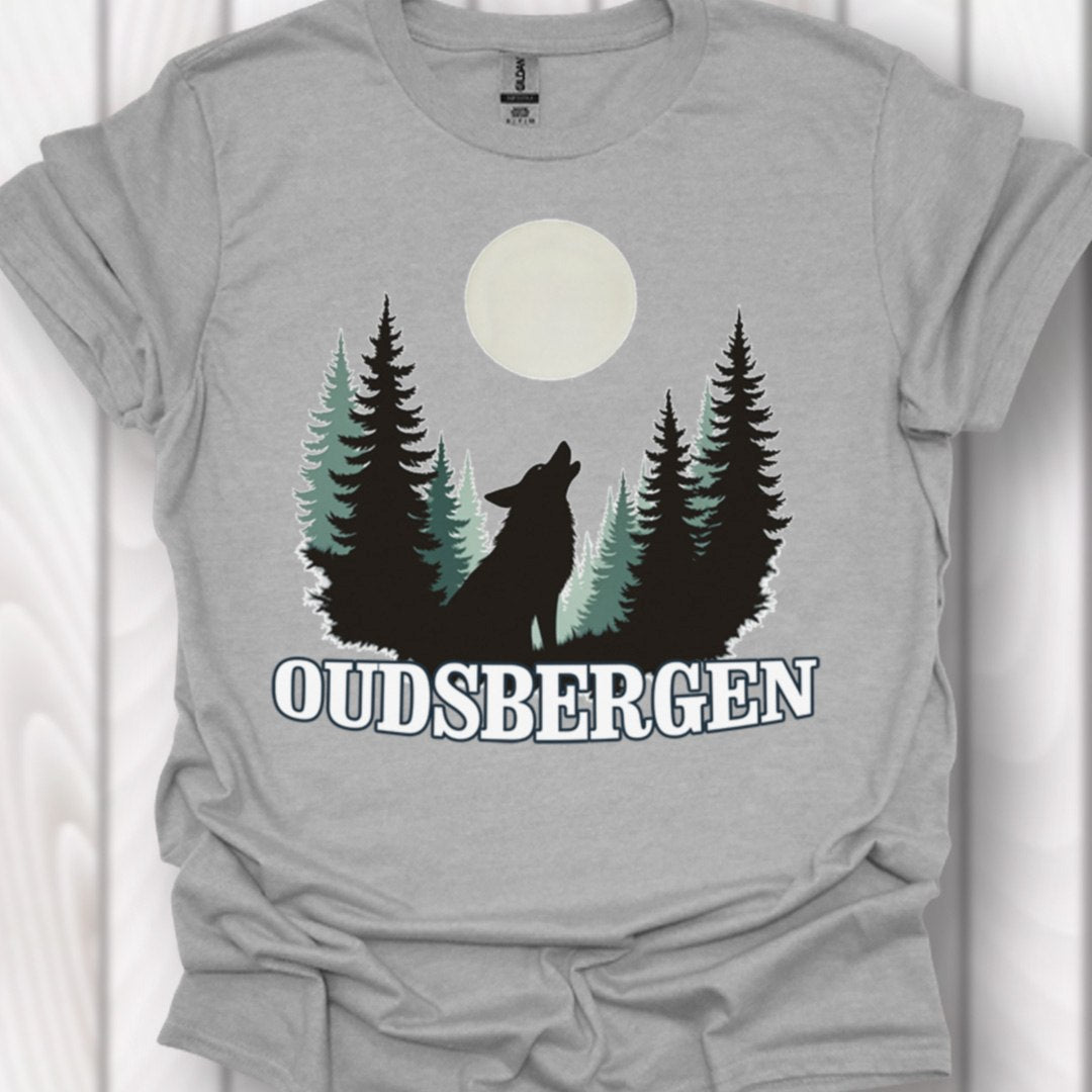 Loup pleine lune Oudsbergen blanc T-shirt intemporel
