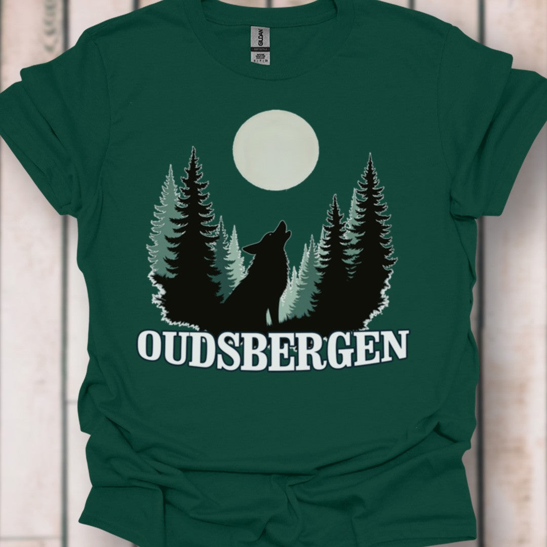 Loup pleine lune Oudsbergen blanc T-shirt intemporel