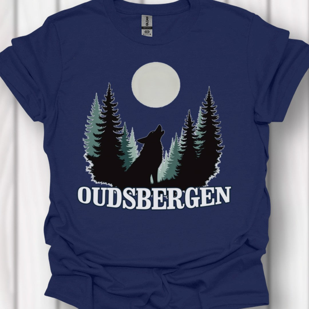 Loup pleine lune Oudsbergen blanc T-shirt intemporel