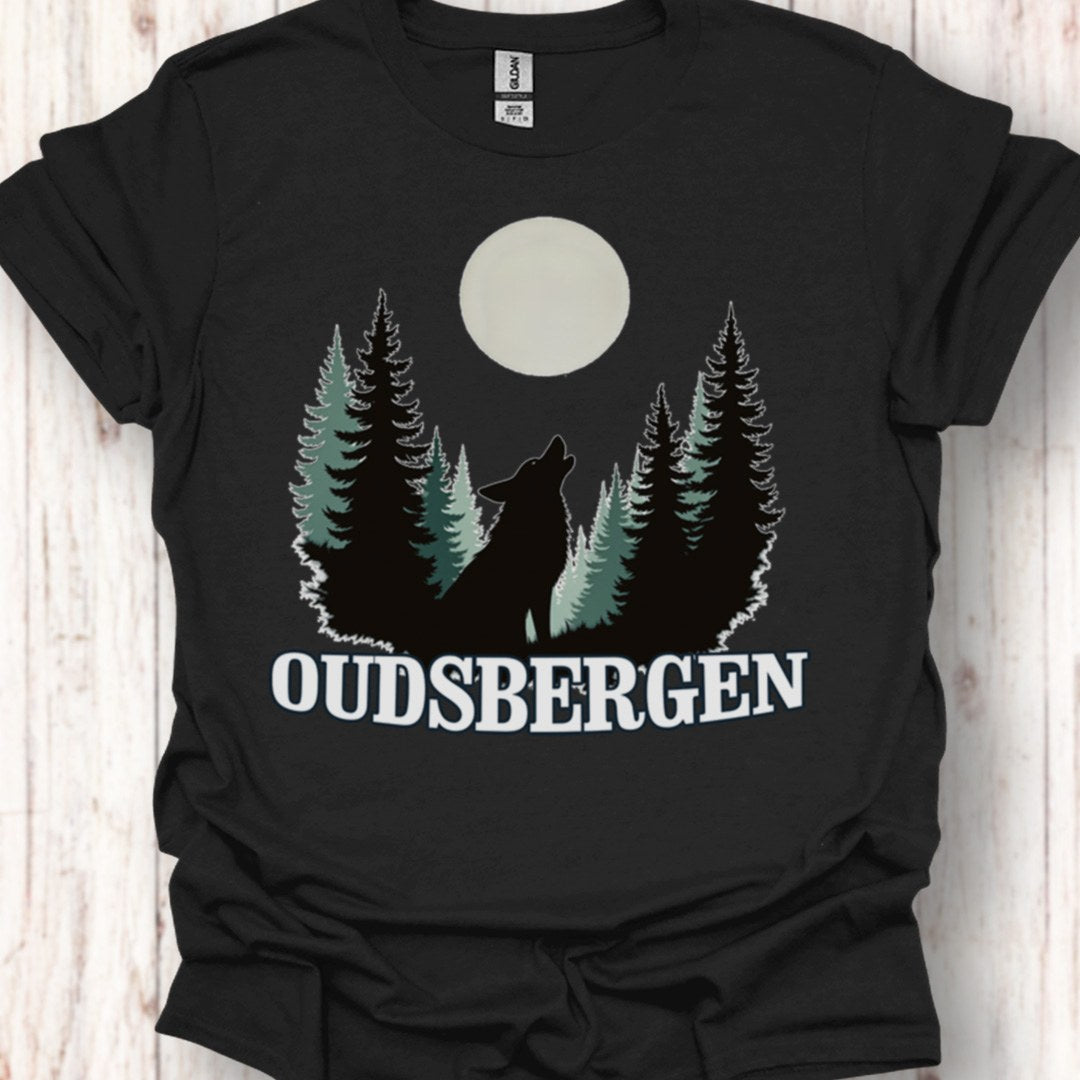 Loup pleine lune Oudsbergen blanc T-shirt intemporel