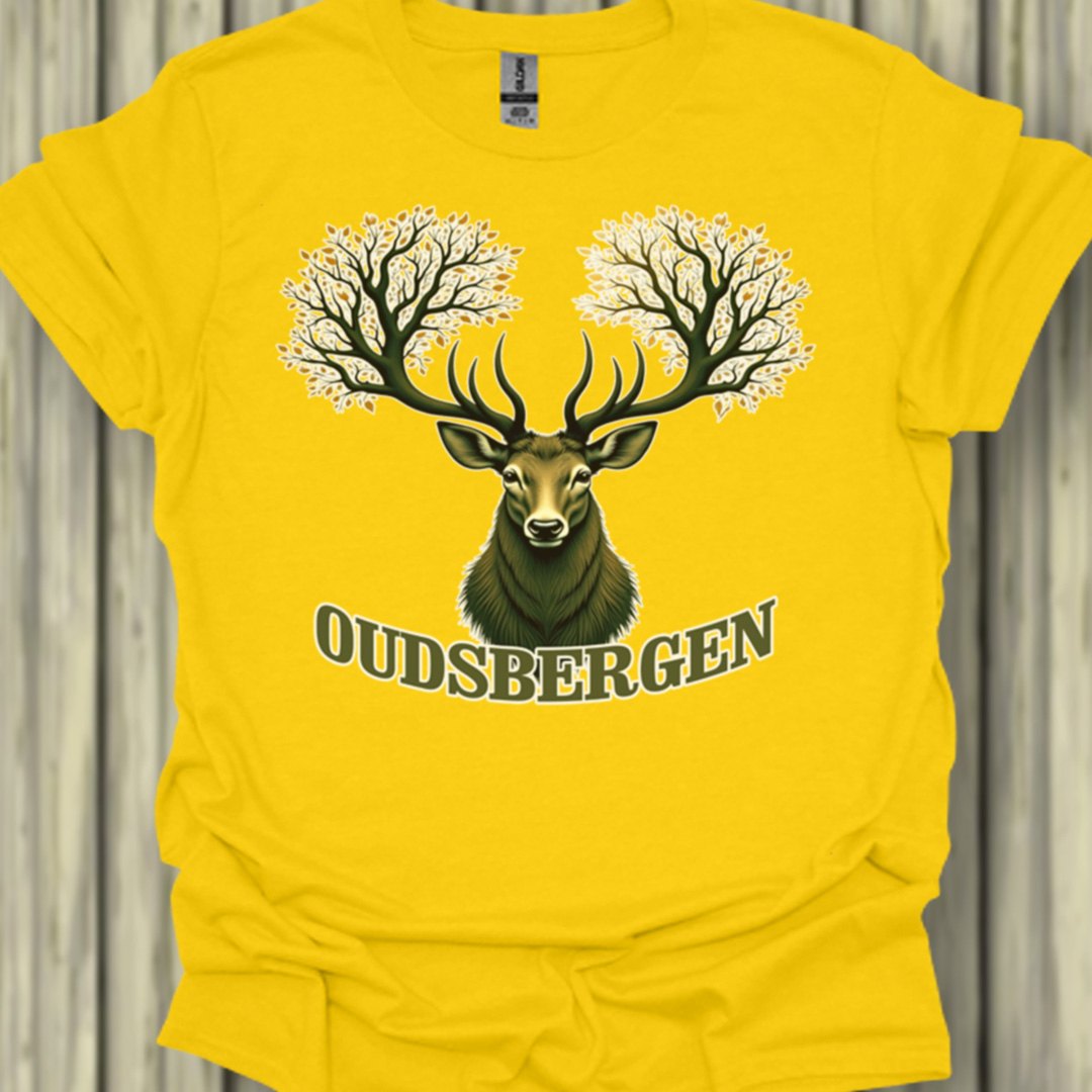 Cerf avec ramure d'arbre Oudsbergen T-shirt tendance