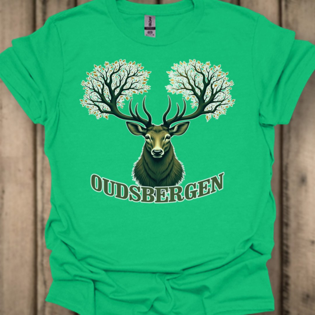 Cerf avec ramure d'arbre Oudsbergen T-shirt tendance