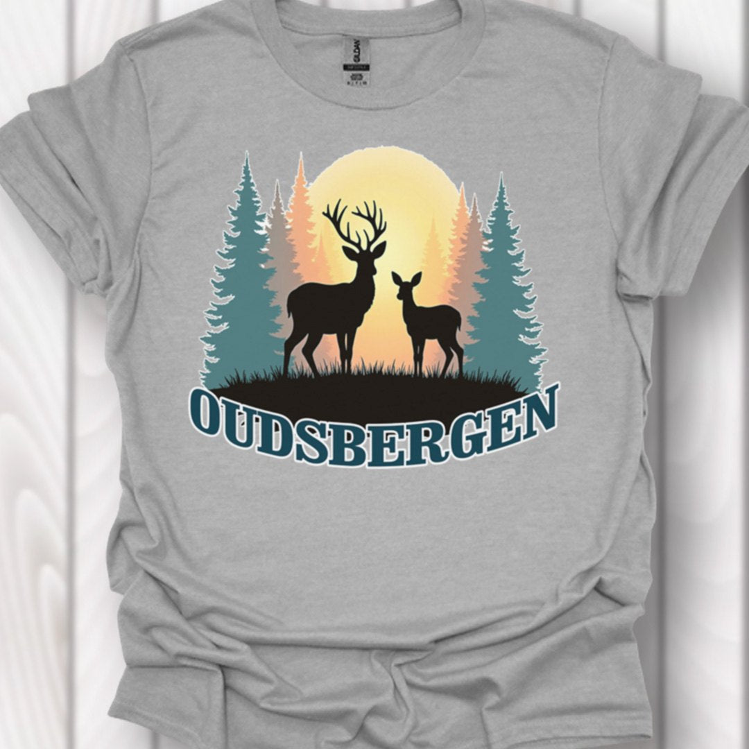 Mother deer and fawn Oudsbergen timeless T-shirt