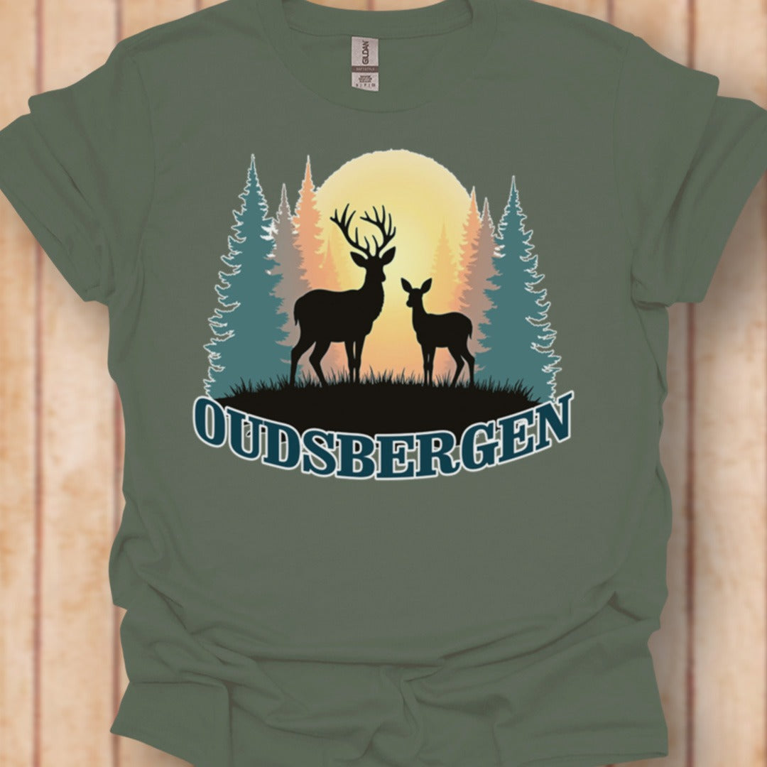 Mother deer and fawn Oudsbergen timeless T-shirt