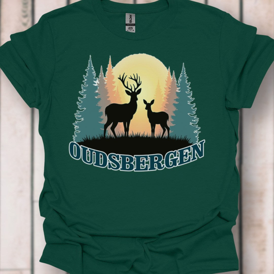 Mother deer and fawn Oudsbergen timeless T-shirt