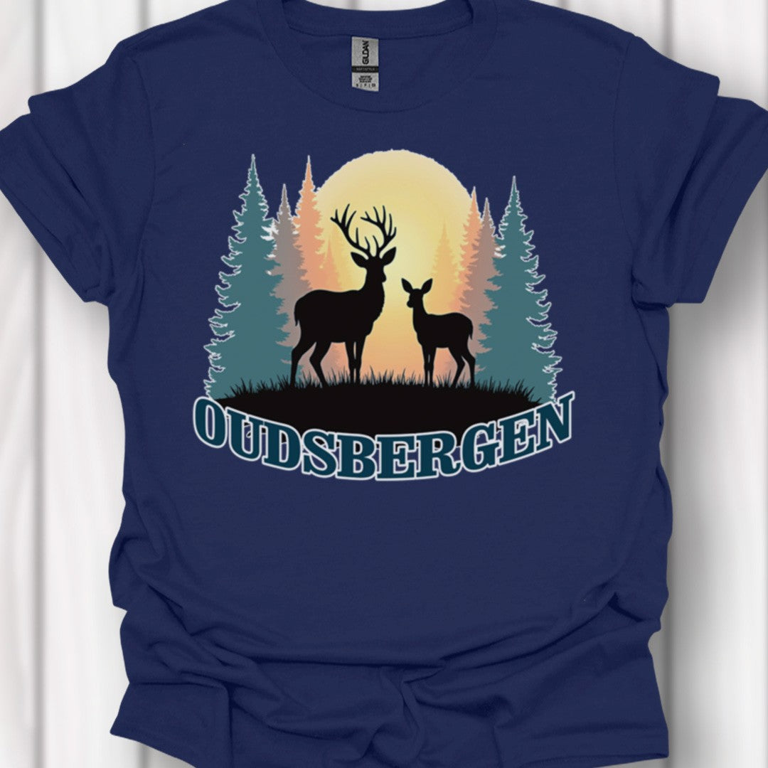 Mother deer and fawn Oudsbergen timeless T-shirt