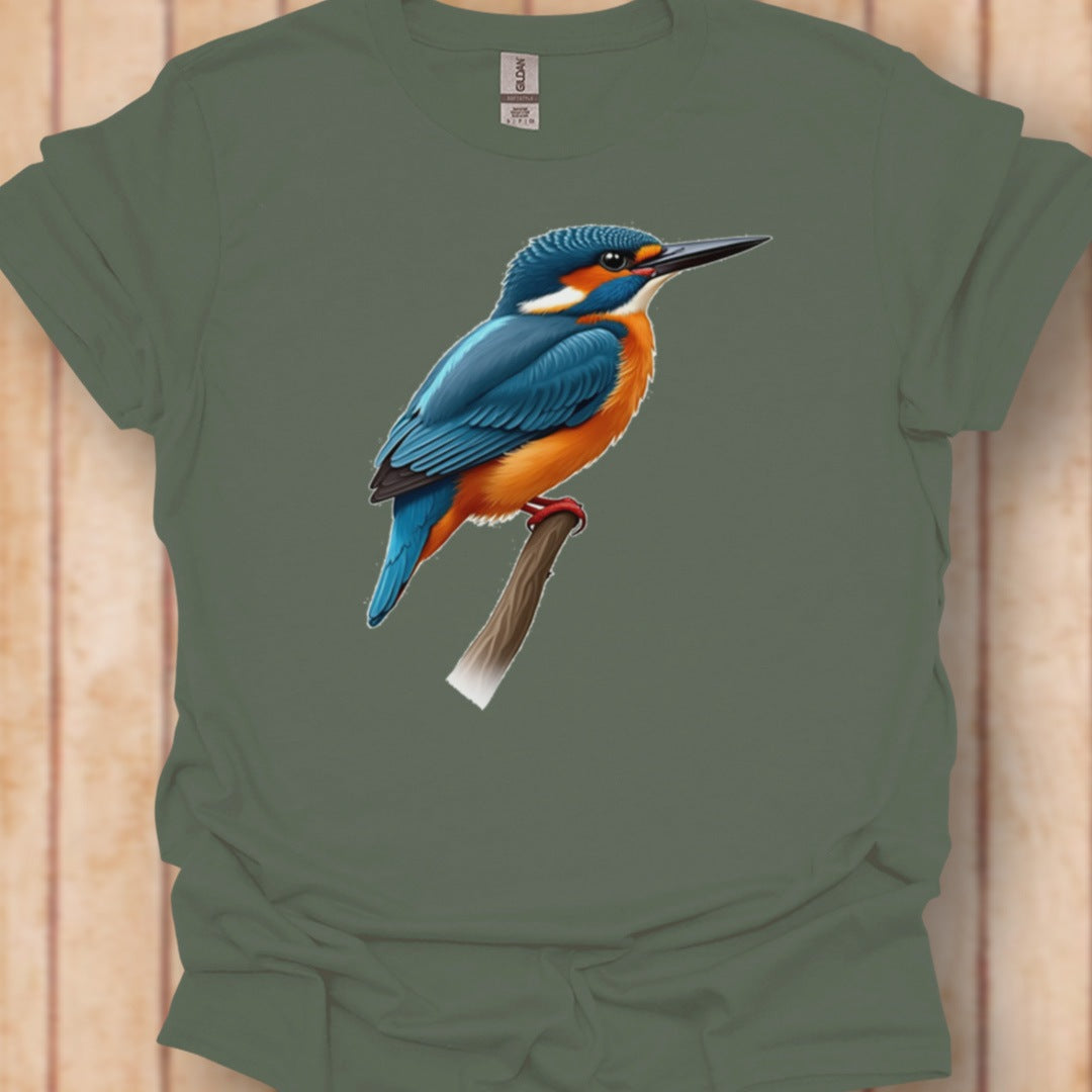 Flitsende ijsvogel tijdloos T-shirt