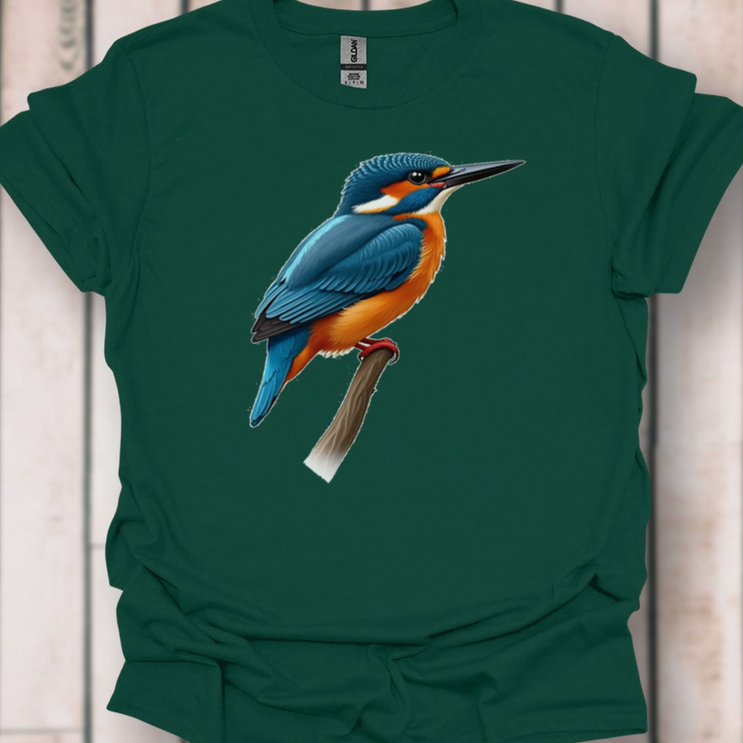 Flitsende ijsvogel tijdloos T-shirt