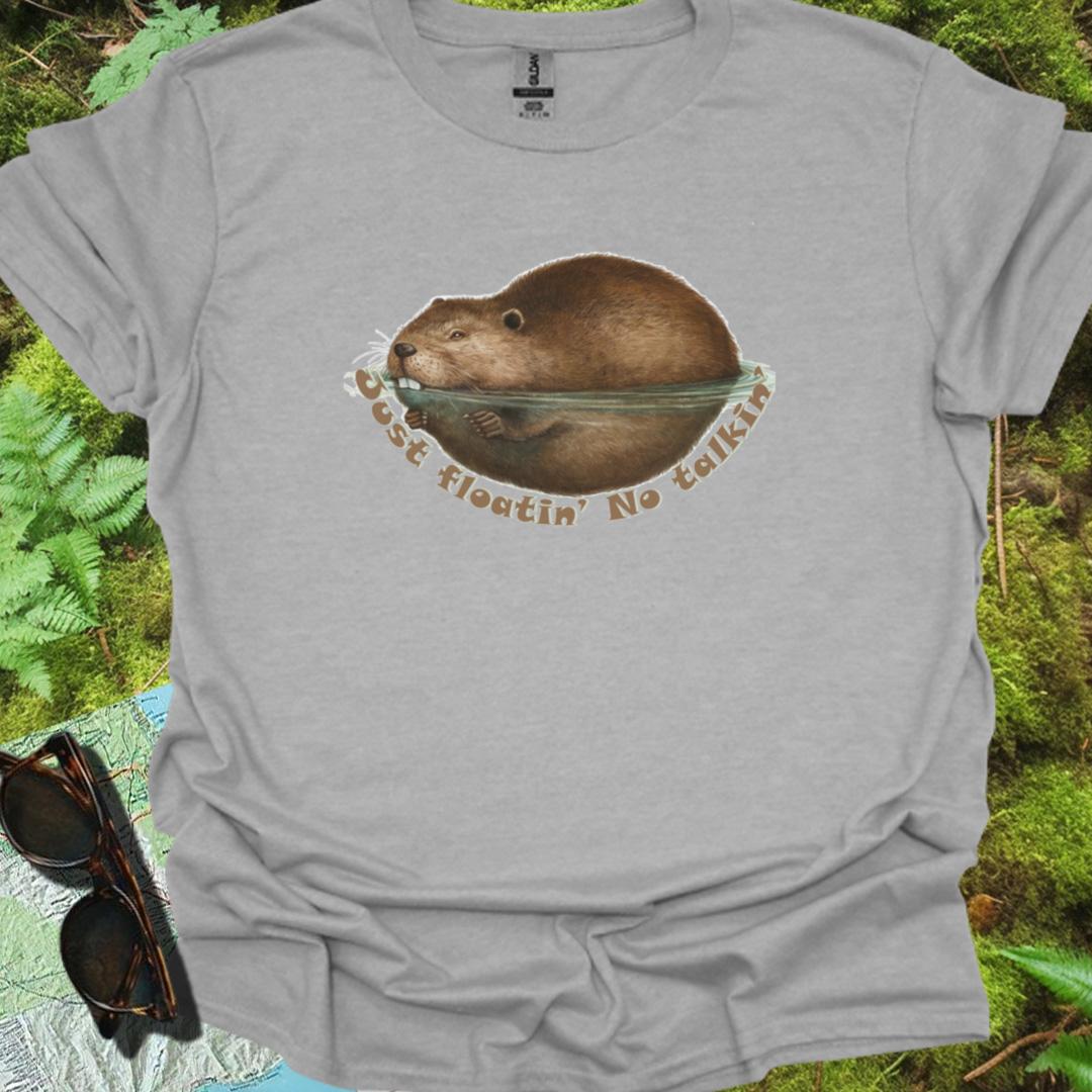 Just Floatin' No Talkin' T-shirt tijdloos