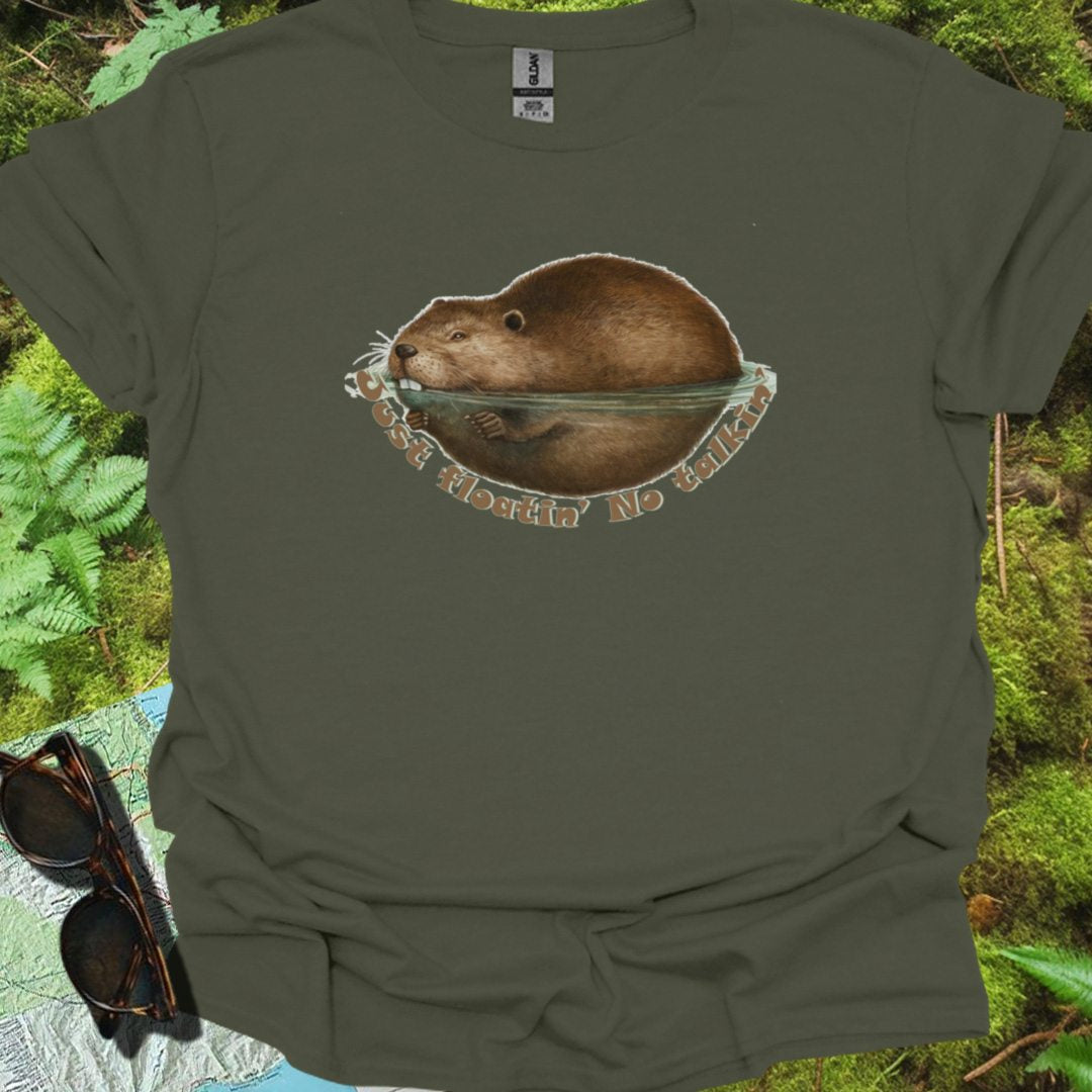 Just Floatin' No Talkin' T-shirt tijdloos