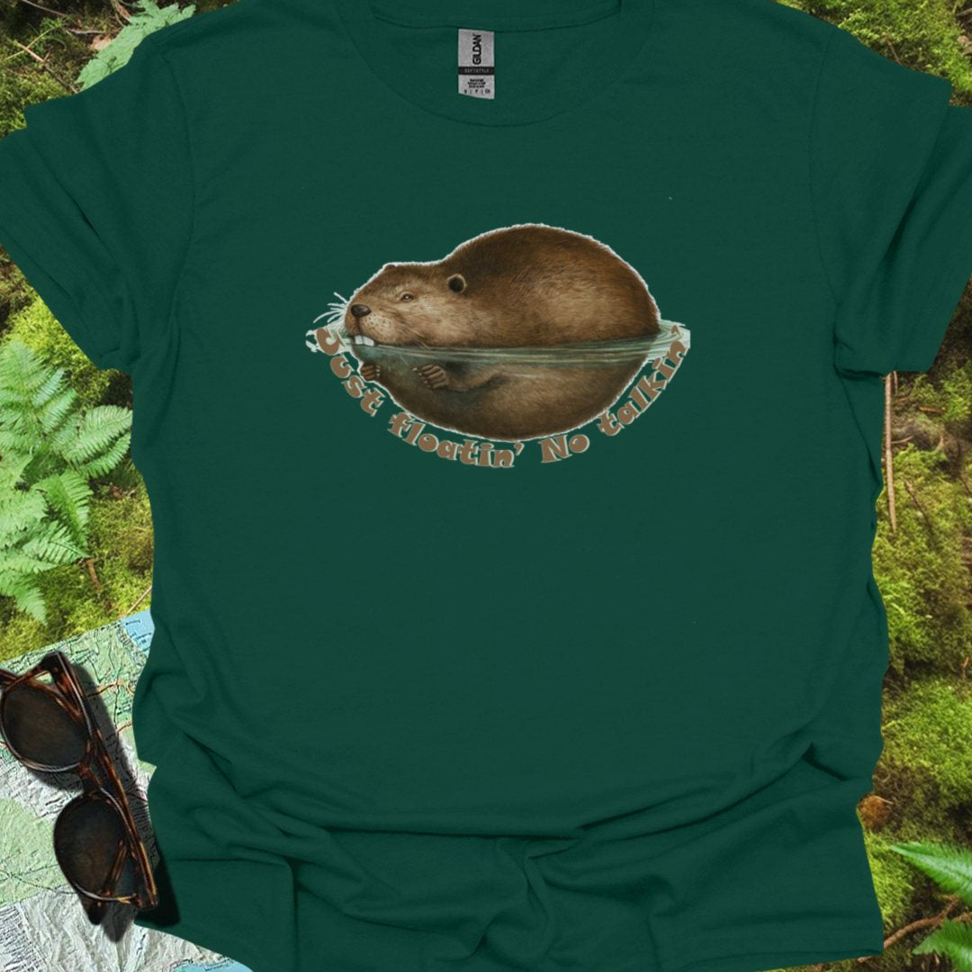 Just Floatin' No Talkin' T-shirt tijdloos