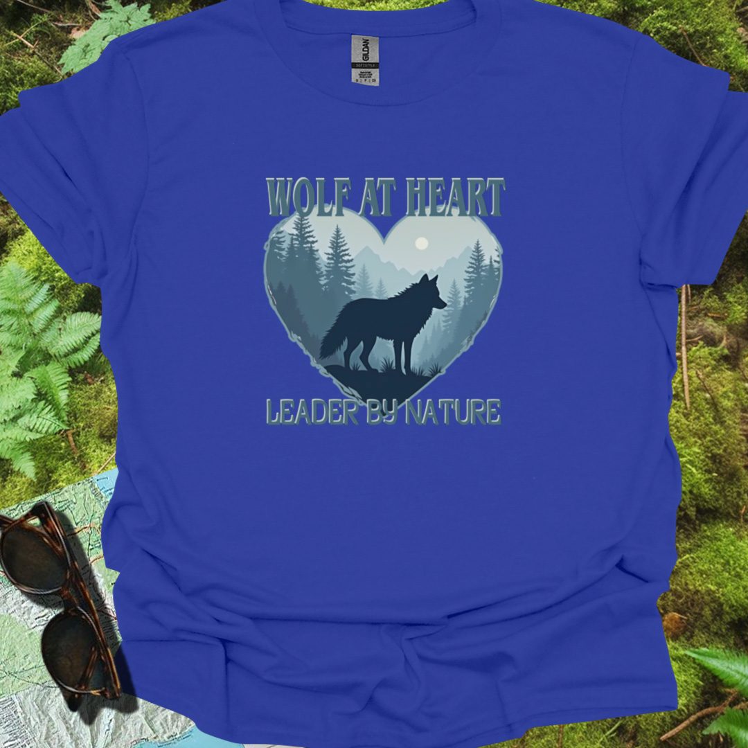 Wolf at Heart Leader by Nature T-shirt trendy