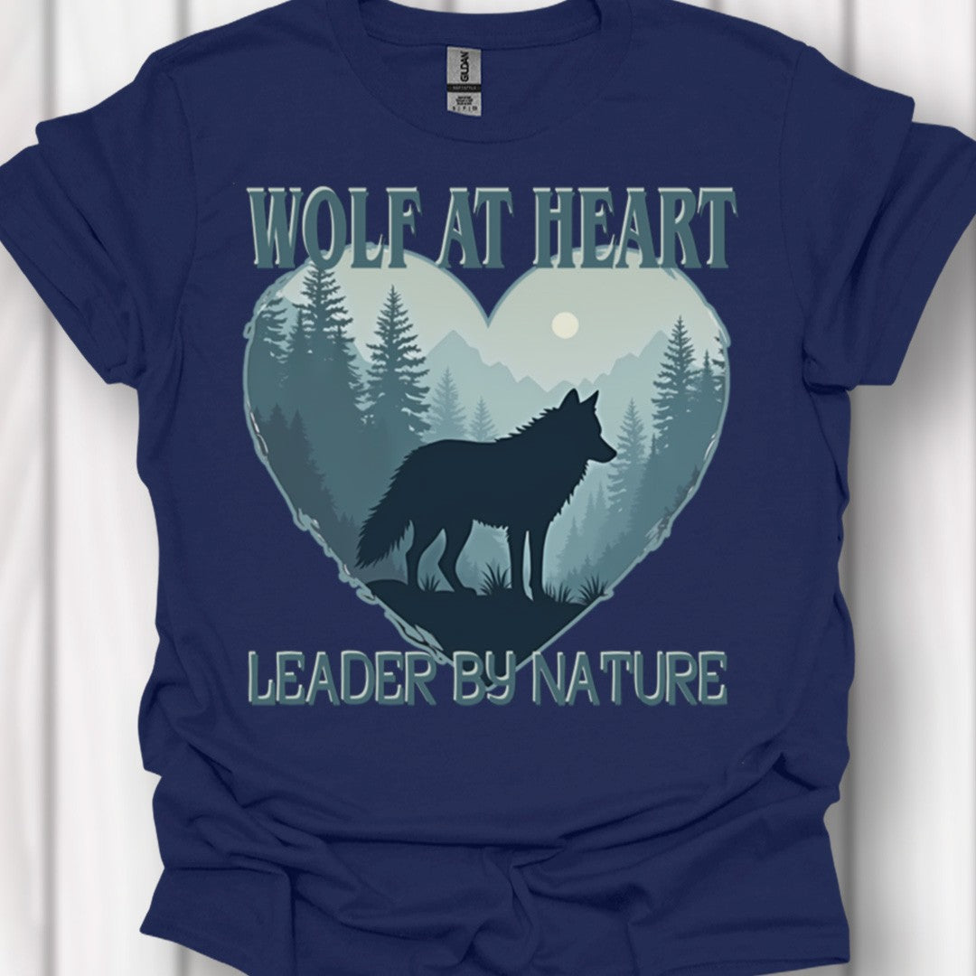 Wolf at Heart Leader by Nature T-shirt intemporel