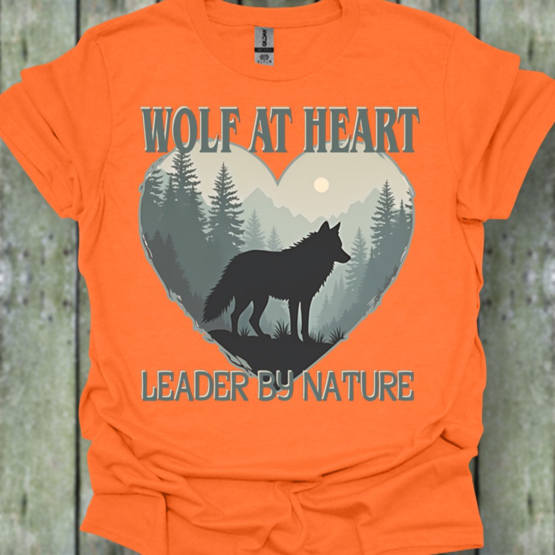 Wolf at Heart Leader by Nature T-shirt tendance