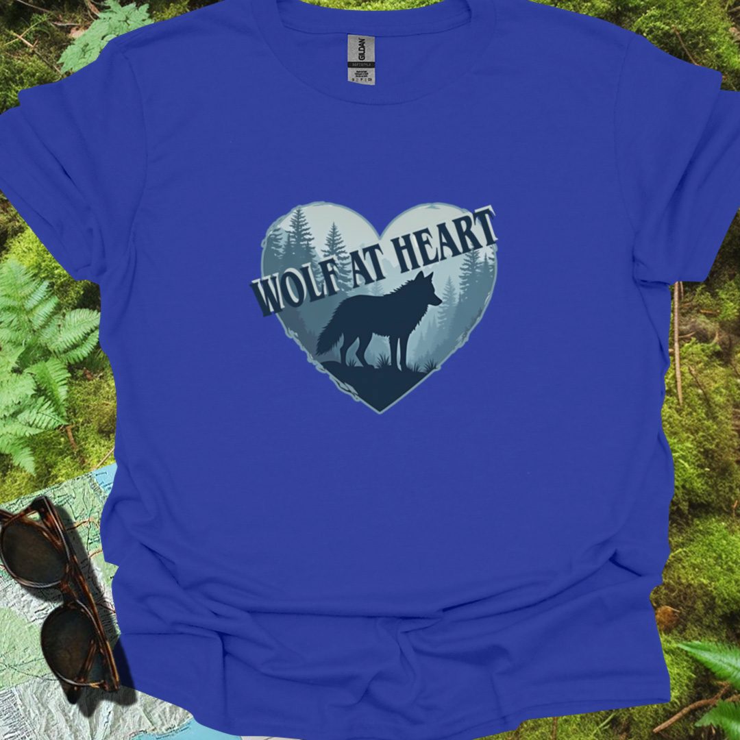 Wolf at Heart diagonaal T-shirt trendy