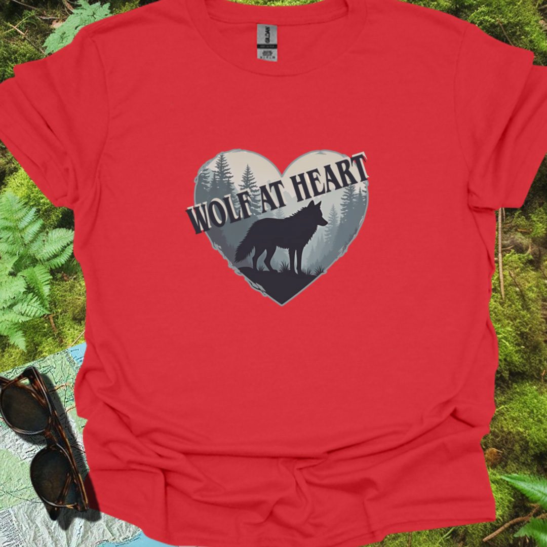 Wolf at Heart diagonaal T-shirt trendy