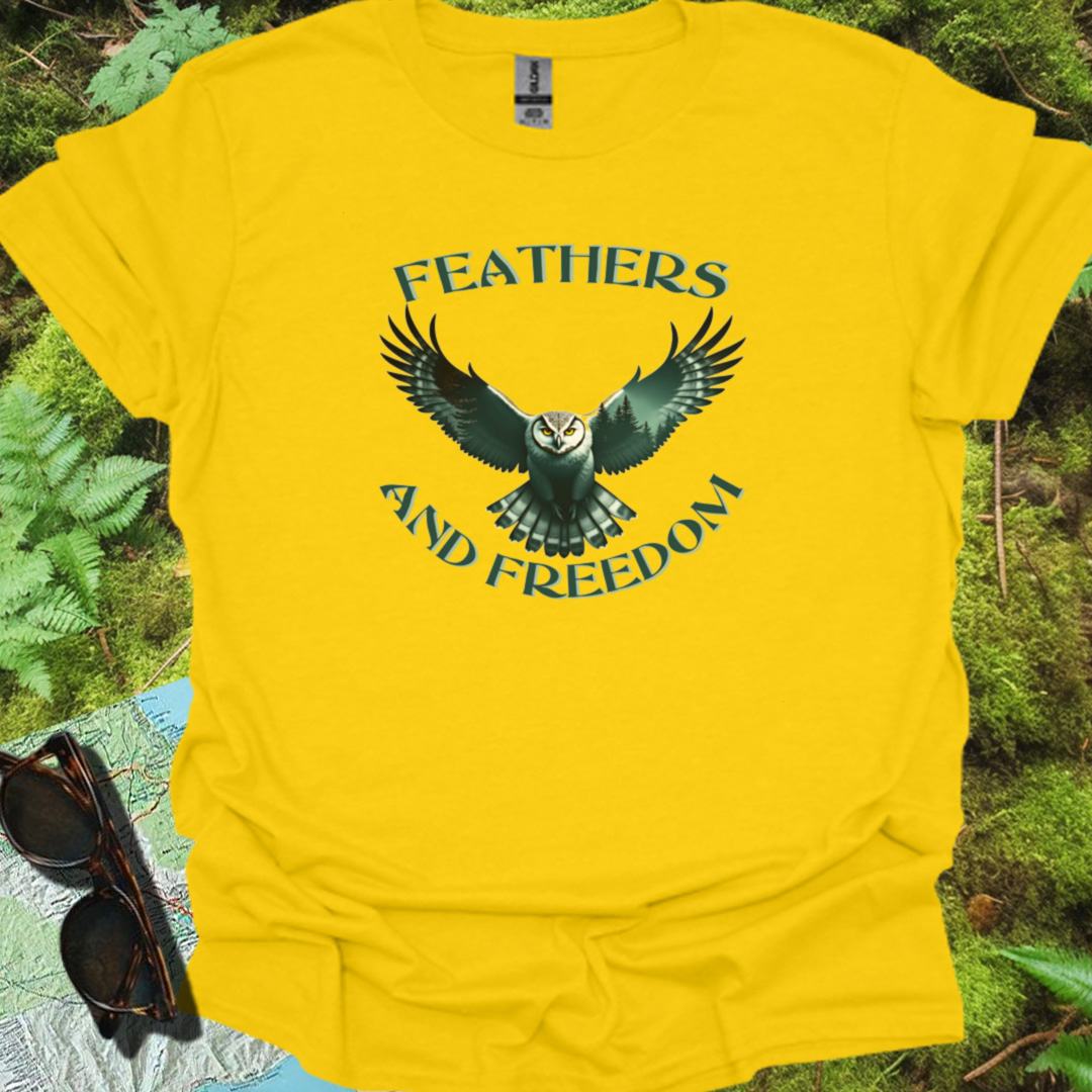 Feathers & Freedom T-shirt trendy