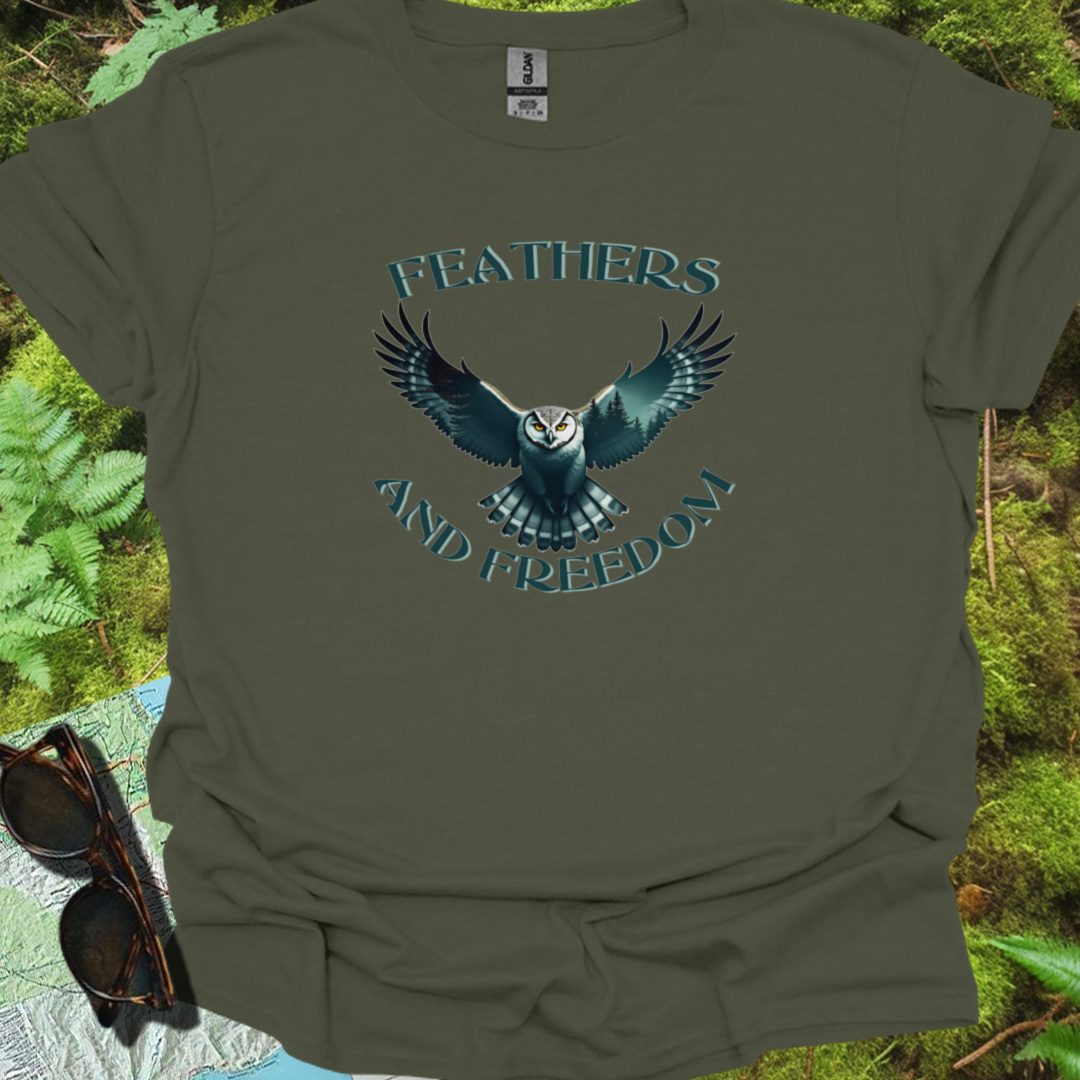 Feathers & Freedom T-shirt tijdloos