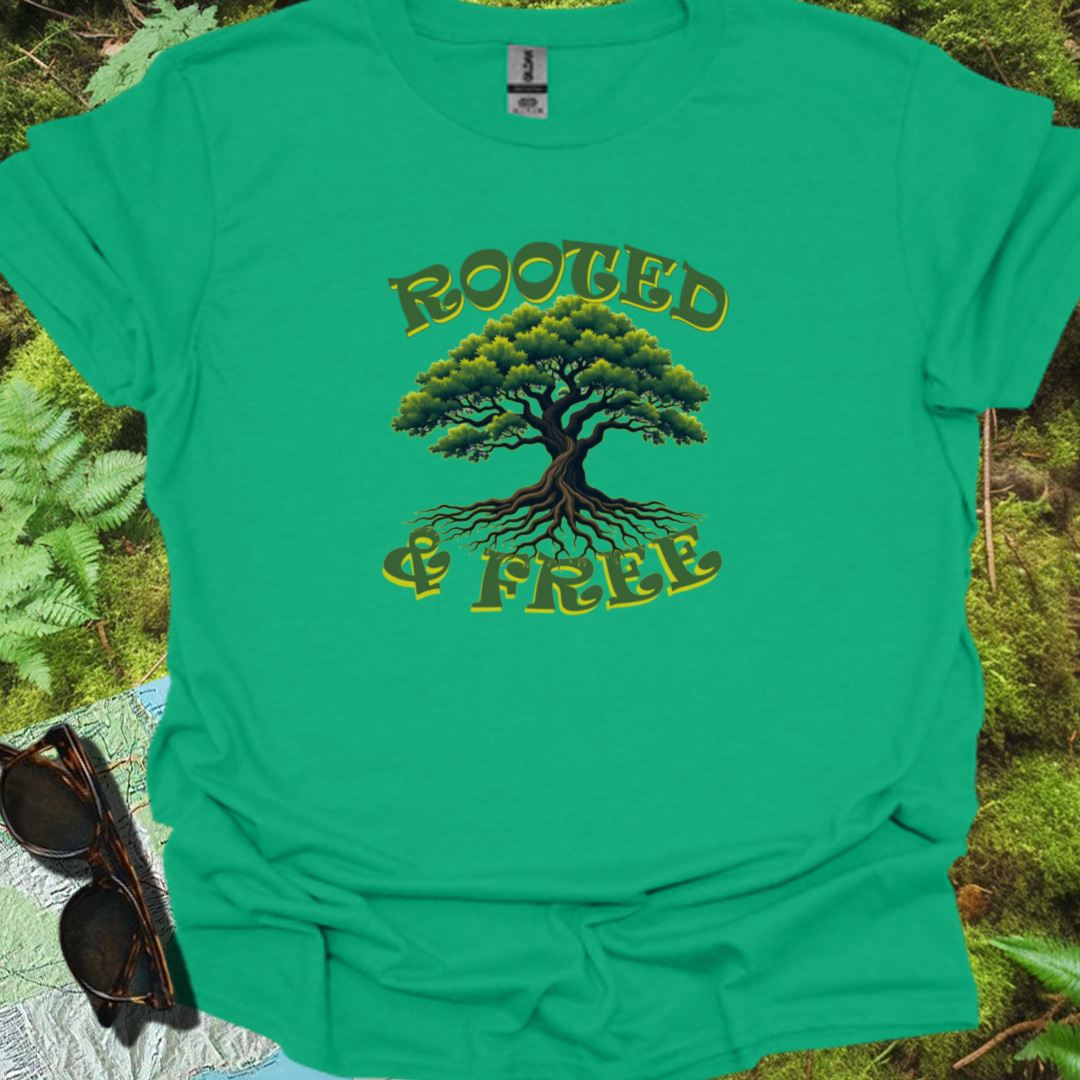 Rooted & Free T-shirt trendy