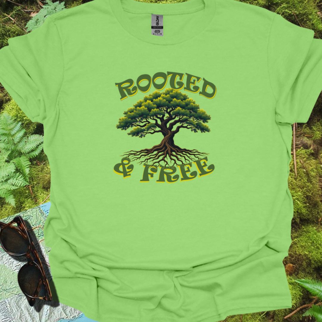 Rooted & Free T-shirt trendy