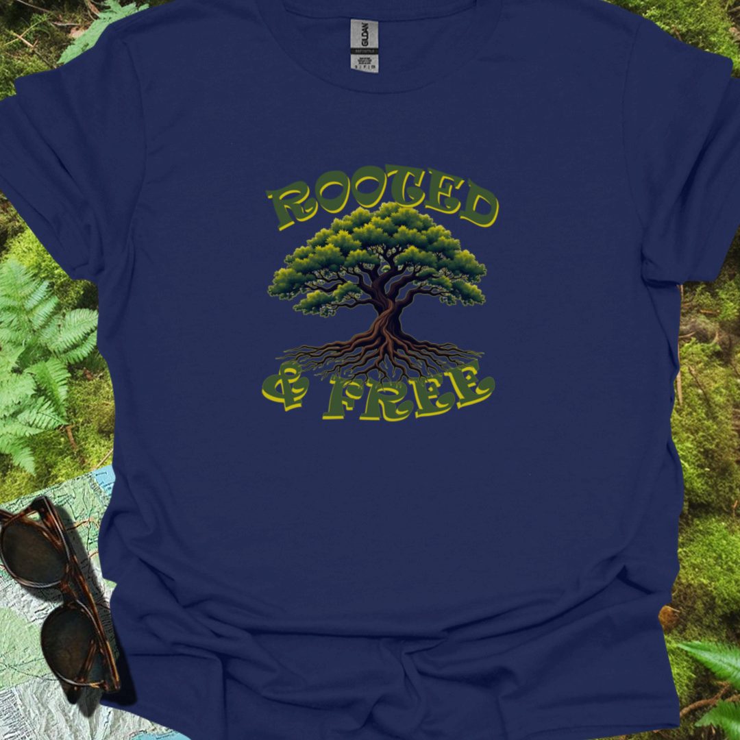 Rooted & Free T-shirt tijdloos