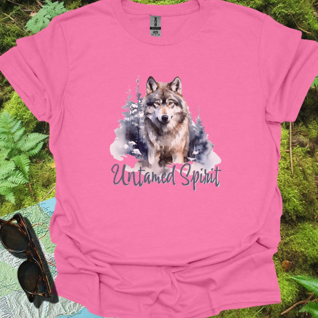 Untamed Spirit Wolf T-shirt trendy