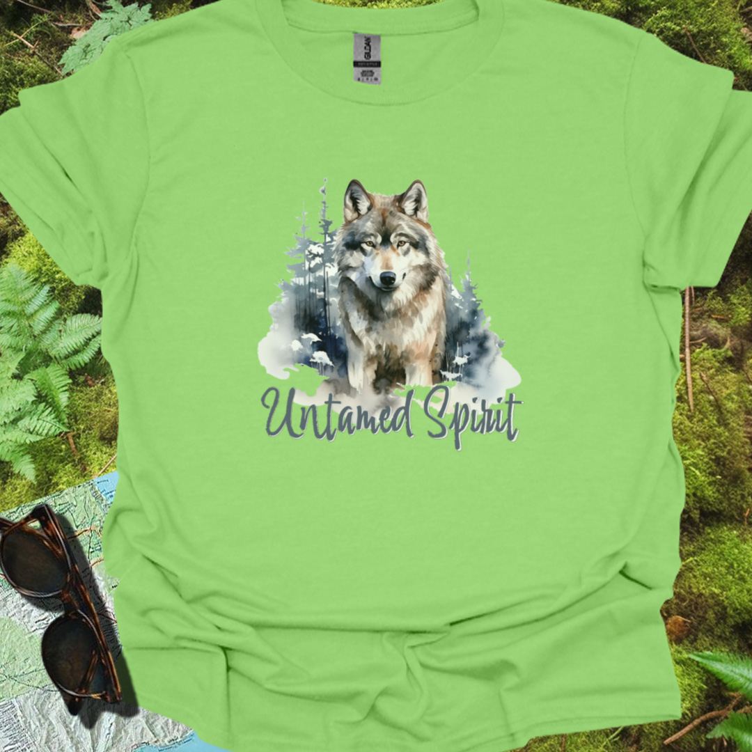 Untamed Spirit Wolf T-shirt trendy