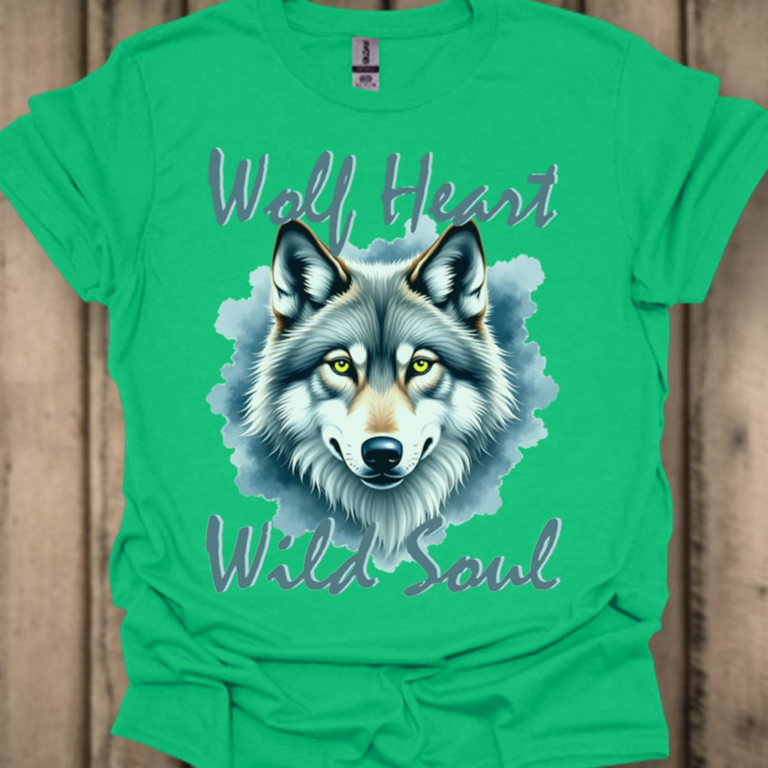 Wolf Heart Wild Soul T-shirt tendance