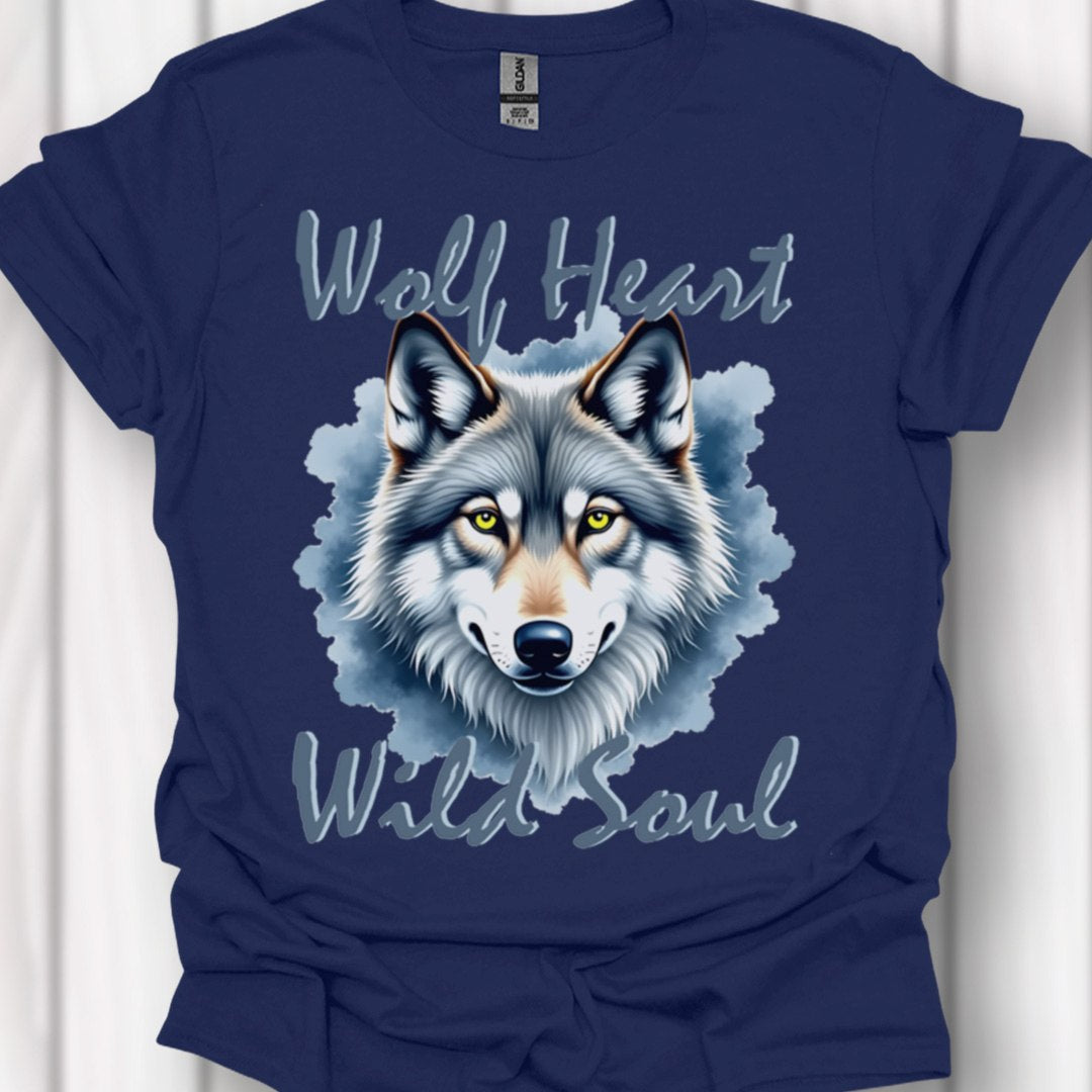 Wolf Heart Wild Soul T-shirt intemporel