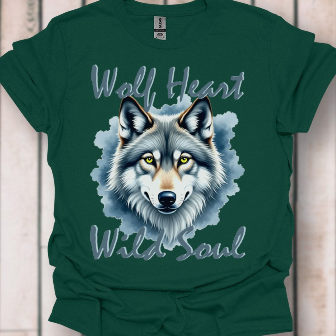 Wolf Heart Wild Soul T-shirt intemporel