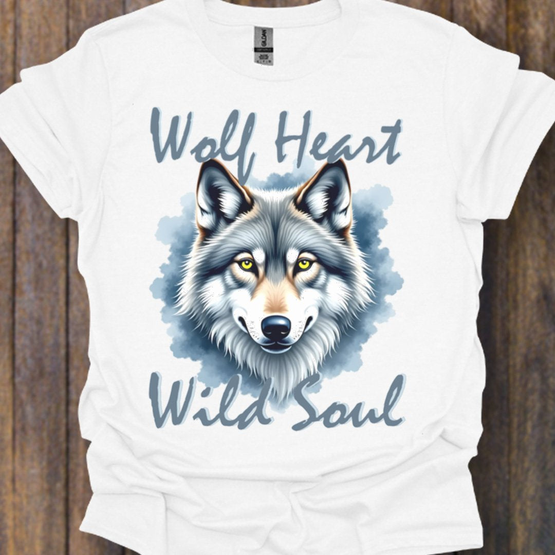 Wolf Heart Wild Soul T-shirt intemporel