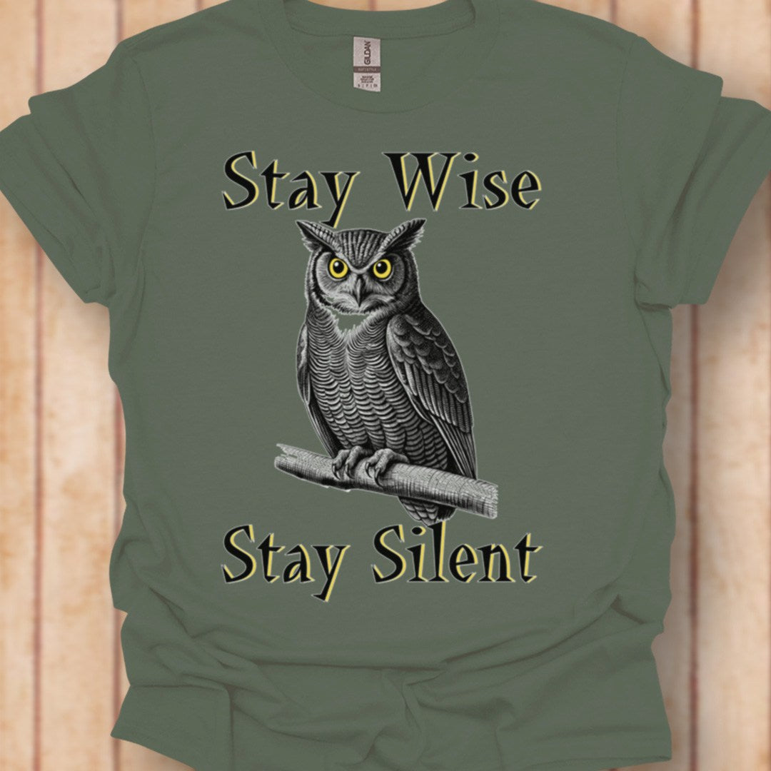 Stay Wise Stay Silent T-shirt tijdloos